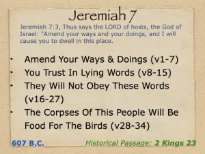 Click to enlarge image. Jeremiah 7 Outline