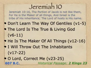 Click to enlarge image. Jeremiah 10 Outline
