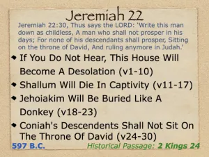 Jeremiah 22 Outline