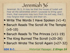 Click to enlarge image. Jeremiah 36 Outline