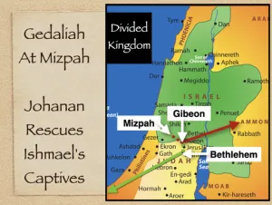 Click to enlarge image. Jeremiah 41 - Gedaliah At Mizpah