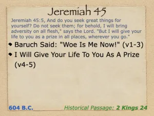 Click to enlarge image. Jeremiah 45 Outline