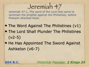 Jeremiah 47 Outline