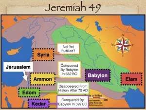 Click to enlarge image. Jeremiah 49 - Syria Ammon Edom Kedar Elam
