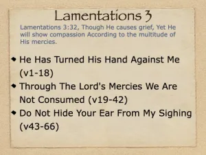 Lamentations 3 Outline