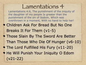 Click to enlarge image. Lamentations 4 Outline