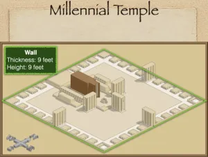 Click to enlarge image. Ezekiel 40 - Millennial Temple Wall