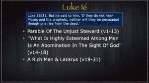 Luke 16 Outline