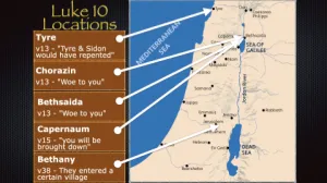 Luke 10 - Luke 10 Locations