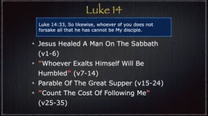 Luke 14 Outline