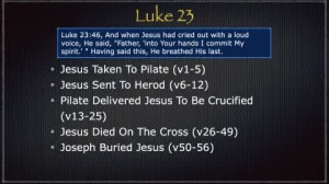 Luke 23 Outline