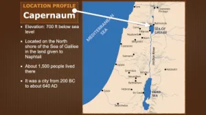 Click to enlarge image. Luke 4 - Location Profile Capernaum
