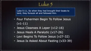 Click to enlarge image. Luke 5 Outline