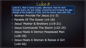Luke 8 Outline