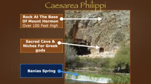 Click to enlarge image. Luke 9 - Caesarea Philippi