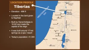 Click to enlarge image. Luke 9 - Location Profile Tiberias